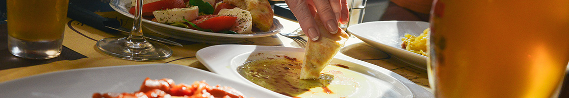 Eating Mediterranean Spanish Tapas/Small Plates at Cafe Azafran Rehoboth restaurant in Rehoboth Beach, DE.